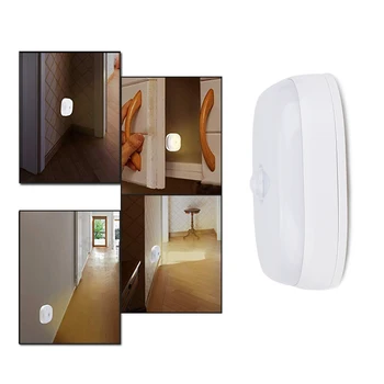 LED Lumina de Noapte Built-in Magnet de Securitate Lampa de Perete Cu 10 Led-uri Infrarosu PIR Senzor de Mișcare Lampa AAA Baterii Mini Dulap Lumina