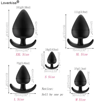 Loverkiss 27mm/35mm/42mm/52mm/62mm Ancora Silicon Dop de Fund,1 buc Unisex Silicon Butt Plug Anal Sex Trainner Adult Jucarii Sexuale