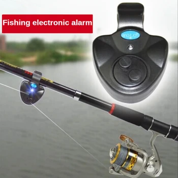 Lumina LED-uri de Pescuit Alarme Portabil Crap Bite Alarm Linie de Pescuit Gear Indicator de Alertă Tampon Tijă de Pescuit de Alarmă cu voce Tare