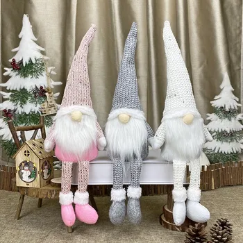 Manual Suedez Moș Crăciun Gnome Papusa De Plus De Vacanță Figurine De Jucărie De Crăciun Acasă Ornamente De Crăciun Decorare