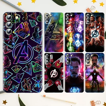 Marvel Avengers Iron Man Pentru Samsung Galaxy S22 S21 S20 FE Ultra Pro Lite S10 S10E S9 S8 S7 Edge Plus Transparent Cazul în care Telefonul