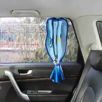 Masina parasolar Auto Acoperi Desene animate Fereastra pe Partea din Spate Perdea Film Auto Parasolar Visor Căldură Protectie UV pentru Copii de Copil Copii