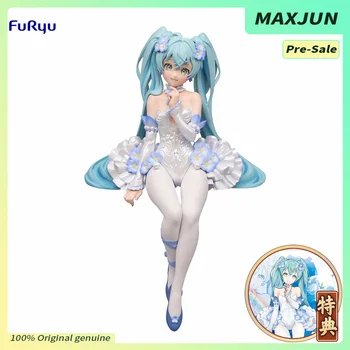 MAXJUN Original Vocaloid Anime Figura Miku 15cm PVC Acțiune Jucarii Model FuRyu Pre-Vânzare Fluture Roz Floare Elf Figura Sexy