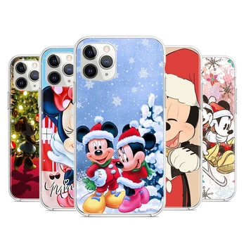 Mickey Minnie Crăciun Silicon Moale Acoperă Pentru Apple IPhone 13 12 Mini 11 Pro XS MAX XR X 8 7 6 SE Telefon Plus Caz
