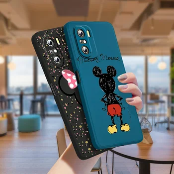 Minnie Mickey Drăguț Pentru Xiaomi Redmi K50 K40 10X 10 9T 9AT 9A 9C 9 8A 8 7 6A 5A Gaming Pro Lichid Coarda Caz de Telefon Capa