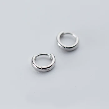 MloveAcc 100% Argint 925 Cerc Geometric Ureche Cercei pentru Femei de Moda de Argint Cercei Bijuterii
