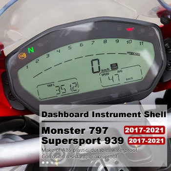 Motocicleta Instrument de Coajă din material Plastic ABS de Bord Turometru Vitezometru Caz Pentru Ducati Monster 797 Supersport 939 2017-2021