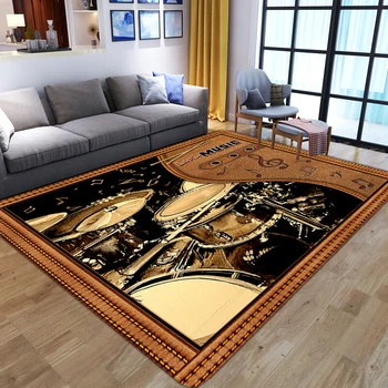 Muzica Tobe 3D Imprimate Covoare Moale Flanel Carpete Lavabile Covorase Pentru Camera de zi Dormitor Noptieră Bar Acasă Decorative