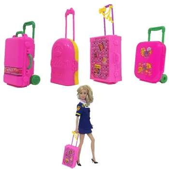 NK Oficial 1 Buc Depozitare Pentru 1/6 Papusa Valiza de Depozitare Cărucior Caz de Călătorie de Vacanță Casă de Jucărie Geantă de mână Modelul pentru Papusa Barbie JJ