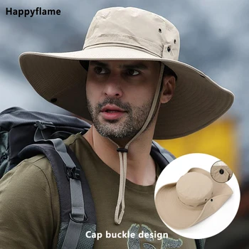 Nou de Protecție solară de Pescuit Pălărie de Vară ochiurilor de Plasă Respirabil Camping Drumetii Capace Anti-UV Palarie de Soare Alpinism Capace Bărbați Pălărie Panama
