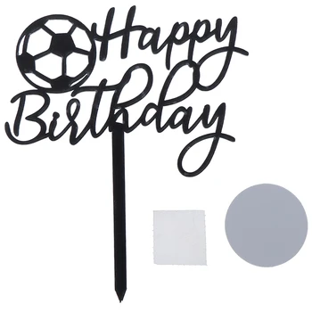 Noul Hot Fotbal Acrilice Tort Fân Noutate De Fotbal Happy Birthday Cake Topper Pentru Baieti Sport De Ziua De Nastere Tort Petrecere Decoratiuni