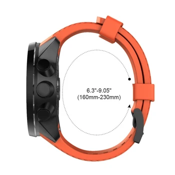 Pentru Suunto - 7/9 Baro Titan Silicon Înlocuire Watchband Încheietura Trupa Curea Bratara de Cupru Compatibil cu Spar