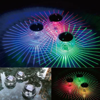 Plutitoare de Lumină LED-uri Lumina Disco Piscina cu LED-uri Impermeabil energiei Solare Multi-Culoare Schimbare de Apă Derivă Lampa de Securitate Dropship