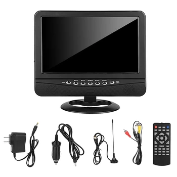 Portabil 9 Inch Masina Analog TV Player LCD cu Ecran Color Radio Mini Digital Unghi Larg de Vizualizare Video Player Monitor