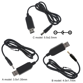 QC3.0 USB pentru 3.5/4.4/5.5 mm 12V 1.5 a Step-up Converter Cablul de Alimentare pentru Router WiFi Difuzor de Camera cu LED-uri Lampa cu Ventilator