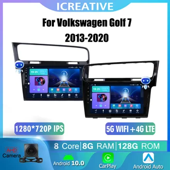 QLED 8G 128G Pentru Volkswagen Golf 7 2013-2020 Radio Auto DSP 4G Multimedia Player Video de Navigare GPS Android 10.0 Stereo Nu 2din