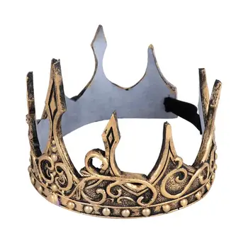 Regal Medieval Coroana Banda de Spuma PU Coroana Bărbați Moale de Spuma PU 3D Moale Rege Medieval Coroana Frizură Decor Petrecere