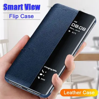 Smart View Flip case Pentru Iphone 12 11 Pro Max 2020 Nou Piele Flip case Pentru Iphone 8 7 6s Plus X Xr Xs Max SE 2020 de Acoperire