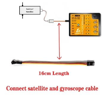 Spektrum prin satelit, cablu adaptor Pentru BeastX MB Flybarless Sistem TGZ380 Gyro