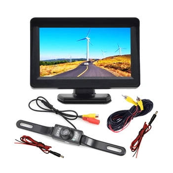 TFT Display Color LCD Monitor Suport Auto Camera Reverse Camera de Bord Monitor de Parcare în condiții de Siguranță Inversarea Accesorii Auto