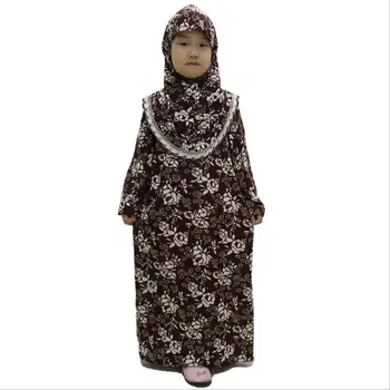 Turcă Egiptean Dubai Fete cu Rochii Rochie Musulman pentru Copii Rochii de turci Hijab Caftan Rugăciune Haine Caftan Arabi Pakistan