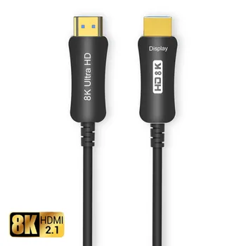 UHD HDMI 2.1 a-compatibil Cablu de Fibra Optica 8K@60Hz 4K@120Hz 48Gbps HDR HDCP Optice Cable10m 30m 50m 100m pentru HDTV Proiector PS5