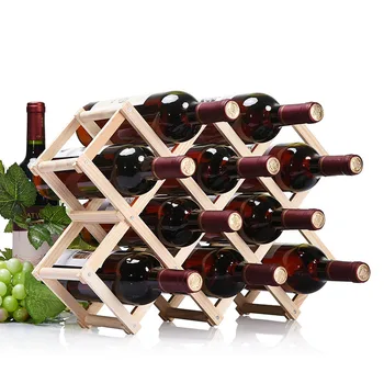 Viața simplă din lemn de Înaltă calitate rack de vin pliere suport vin 3/6/10 suport sticla bucatarie bar whisky raft