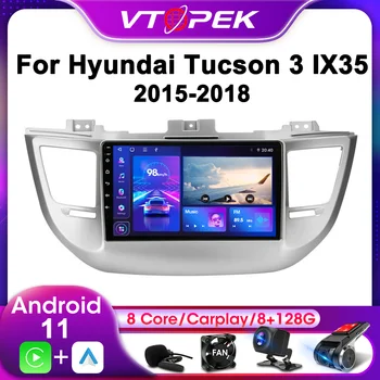 Vtopek 2Din Pentru Hyundai Tucson 3 IX35 2015-2018 4G Android Auto 11 Radio Stereo Multimedia Player Video de Navigare GPS Unitatea de Cap
