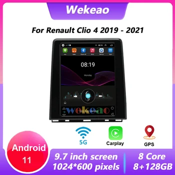Wekeao 2 Din Android 11 Pentru Renault Clio 4 2019 - 2021 Autoradio Stereo Multimedia Player Video de Navigare GPS Wireless Carplay