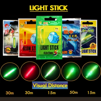 WLPFISHING Lightstick (25pcs sau 10buc) 5bags/Lot de Pescuit Float Neelectrica Flocoane Luminos Stick de Lumină Fluorescente Stralucitoare Stick