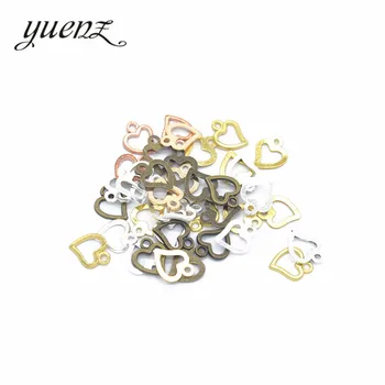 YuenZ 100buc 6Color Moda Inimile Farmece Pandantive Metalice pentru a Face Bijuterii Colier Brățară Bijuterii Constatările 10*8mm A48